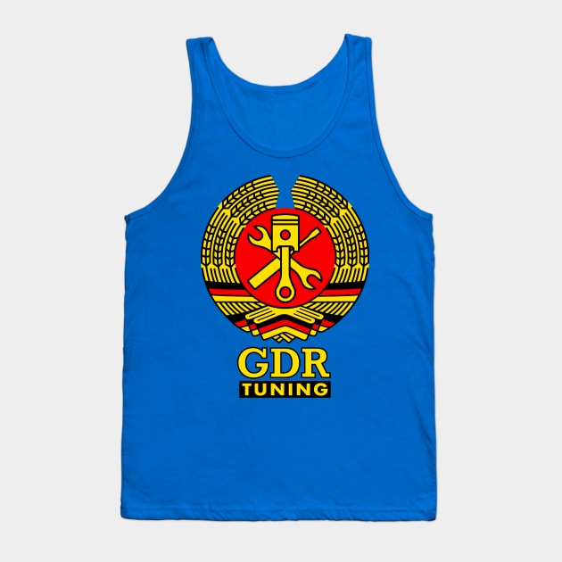 GDR workshop tuning coat of arms (colored) Tank Top by GetThatCar